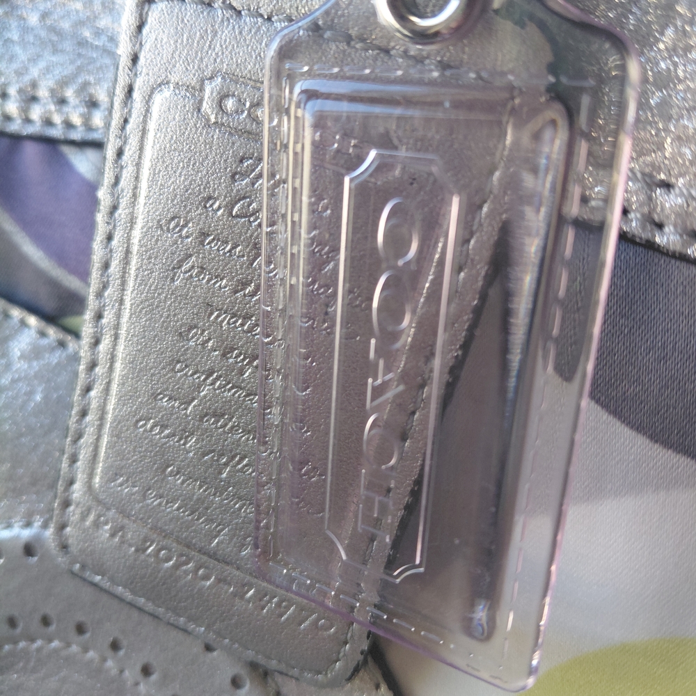 Coach Julia Op Art Signature Shoulder Tote - Picture 10 of 14